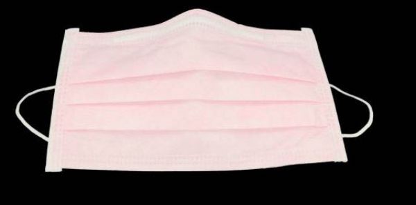 Prestige Munnbind rosa m/strikk 3-lags