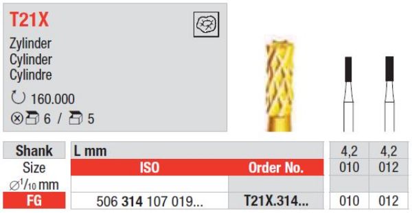 Amalgam fjerner bor T21X FG 010