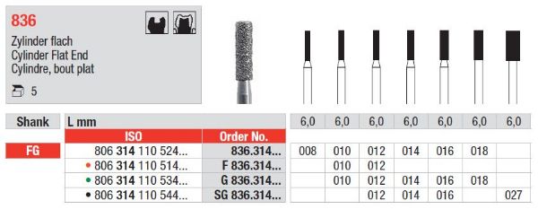 Diamant bor SG836 FG 012