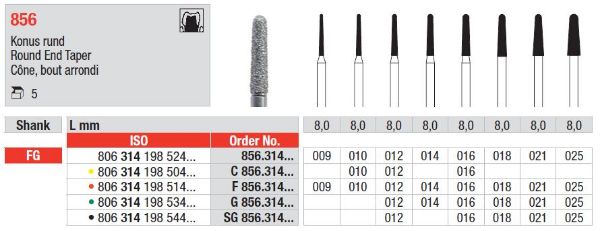 Diamant bor G856 FG 014