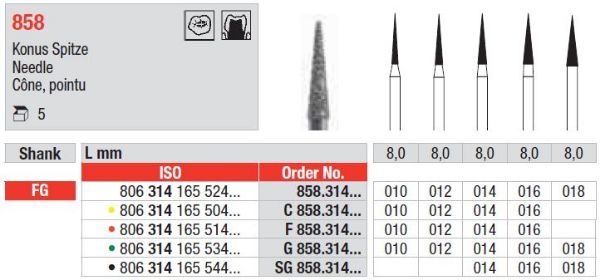Diamant bor C858 FG 014