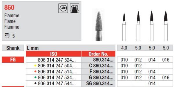 Diamant bor C860 FG 012