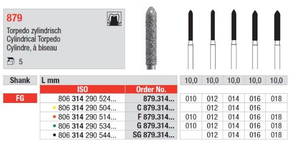 Diamant bor 879 FG 018