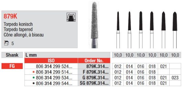 Diamant bor F879K FG 014
