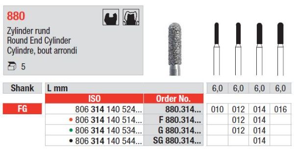 Diamant bor G880 FG 014