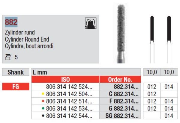 Diamant bor G882 FG 012
