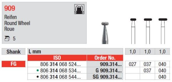 Diamant bor SG909 FG 040