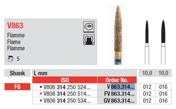 Diacut Diamant bor GV863 FG 016