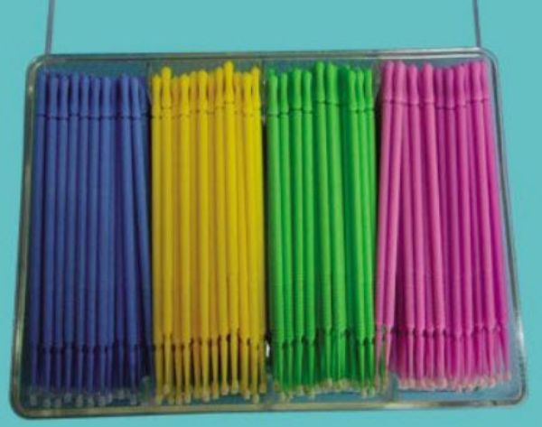 Microbrush Plus  lilla,blå.grønn,fersken