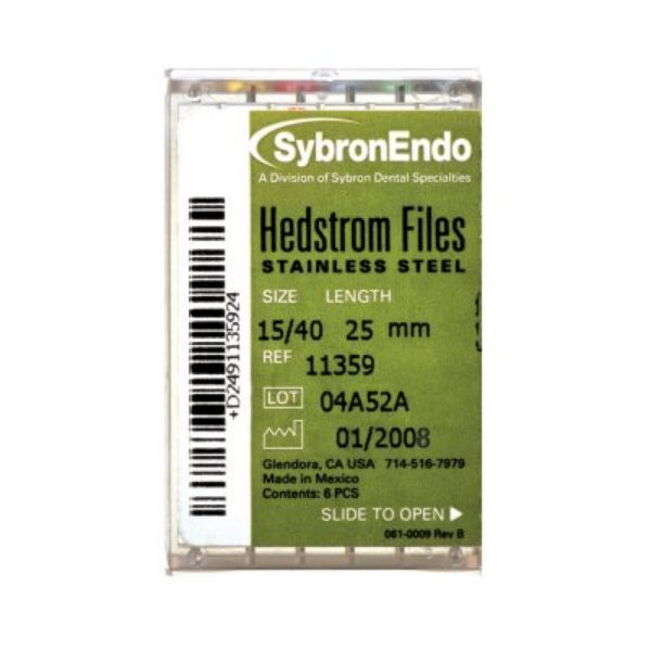 Hedstrøm filer Sybron str.15-40 ass 12809