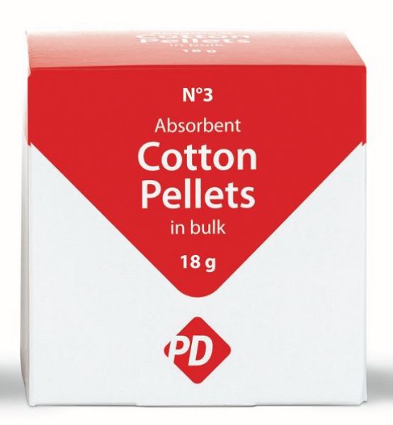 Bomullspellets nr 3 PD 4.3 Ø 33263