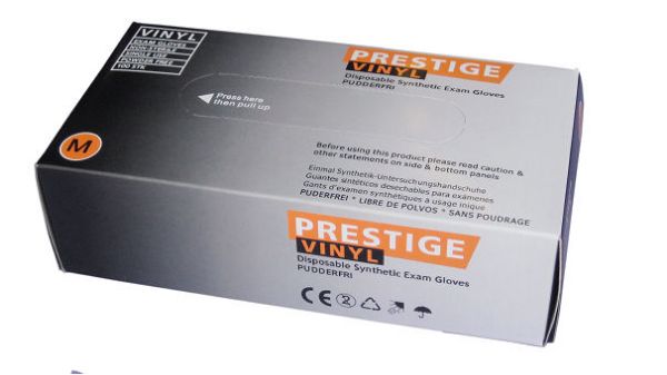Prestige vinyl hansker X-Small