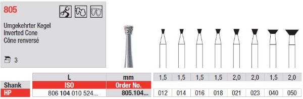 Diamant bor 805 HP 012