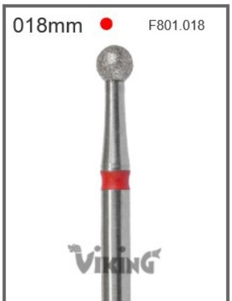 Diamant bor Viking F801 018 FG rund