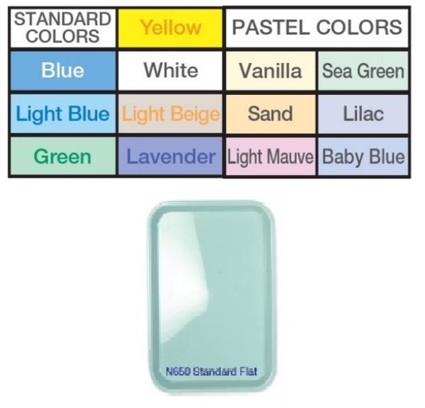 Premium bakke flat plast beige