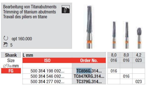 Finierer bor TC856G314016
