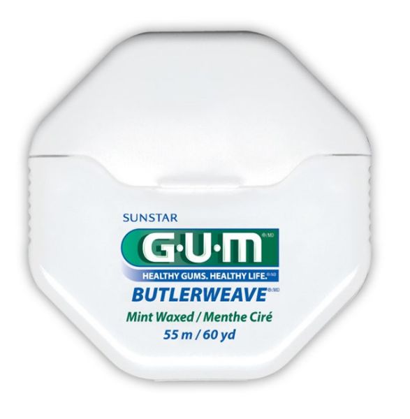 GUM Butlerweave Floss  vokset mint 1855