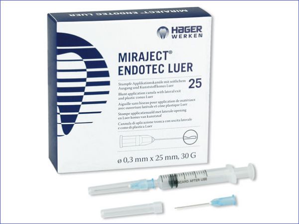 Miraject Endotec Luer 21G stum m/hul 254216