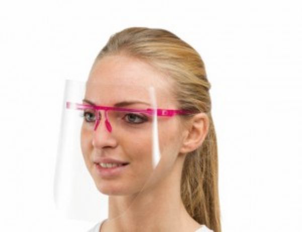 Polycarbonate beskyttelses visir med ramme