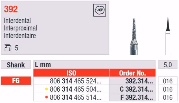 Diamant bor F392 FG 016