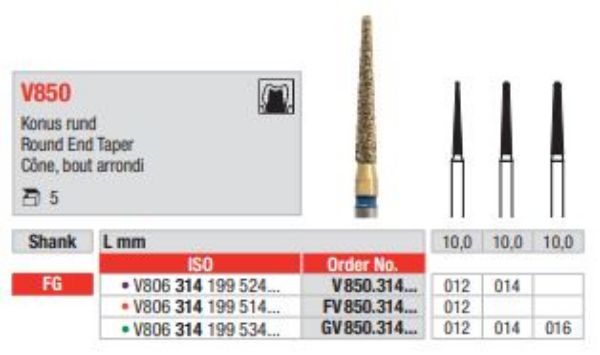 Diacut Diamant bor GV850 FG 016