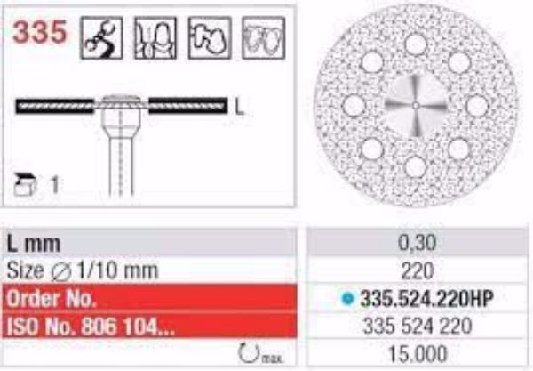 Diamond Discs 335 524 220HP 