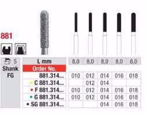 Diamant bor F881 FG 014 
