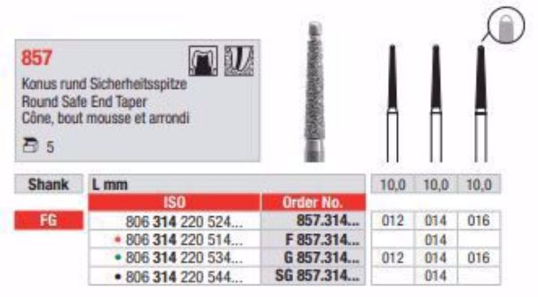 Diamant bor G857 FG 012 