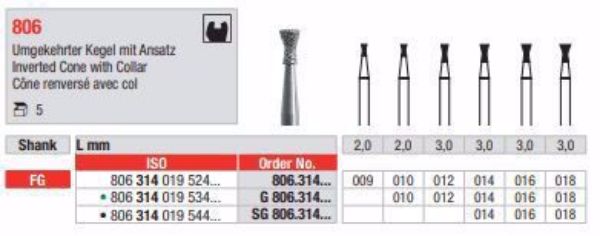 Diamant bor SG806 FG 018 