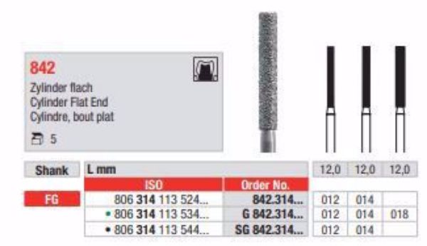 Diamant bor SG842 FG 014 