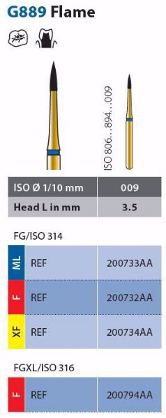 Diamant multilayer FG G889-314-009-3.5- F 