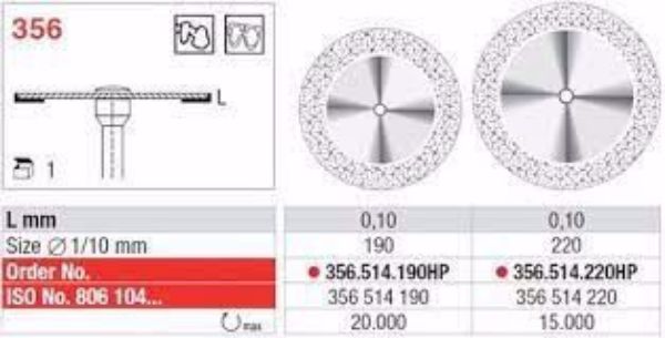 Diamond Discs 356 514 190HP 