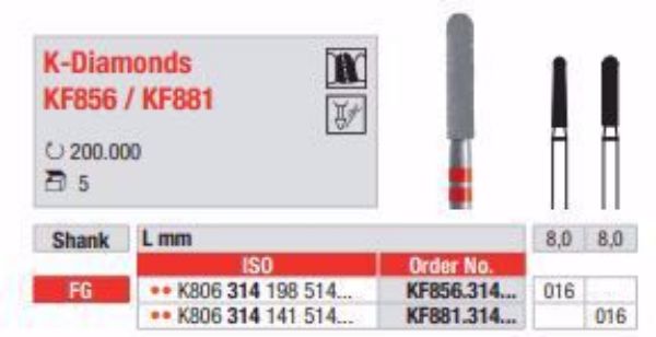 K-Diamanter FG KF881 012 rød ring