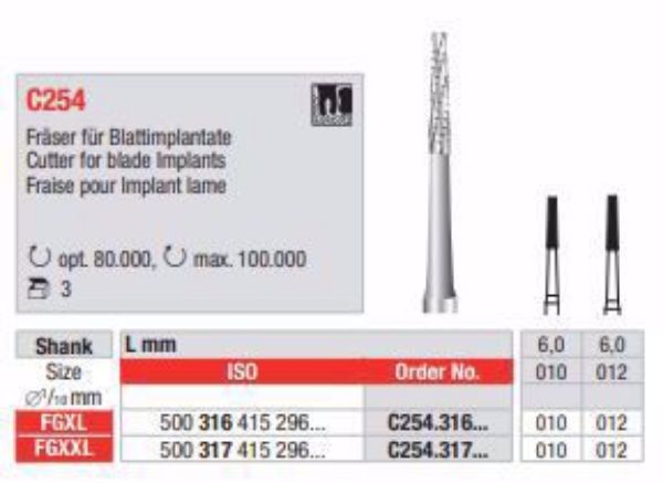 Kirurgisk bor C254.317.012 FGXXL