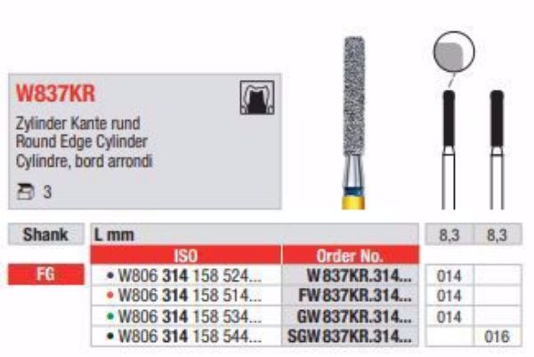 WhiteTiger diamant bor W837KR FG 014 