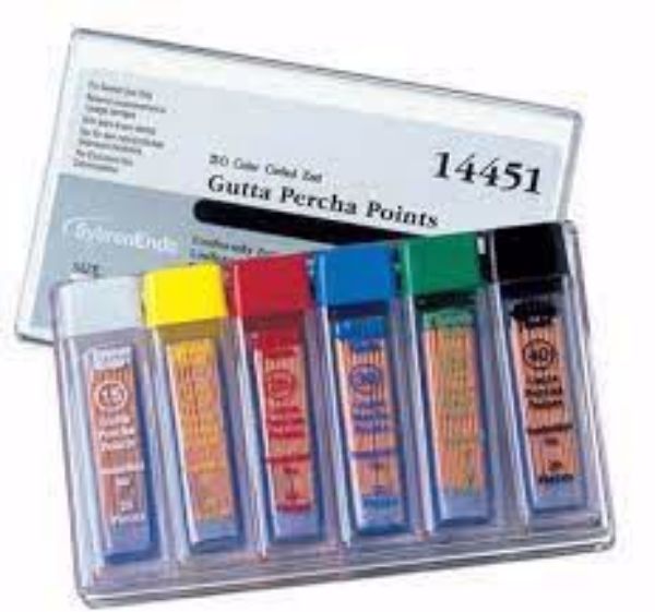 Guttaperchapoints nr 40 sort Kerr/Hawe 14387***