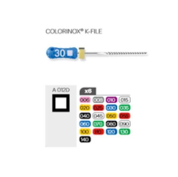 K-File Colorinox nr.080 Ready Steel 