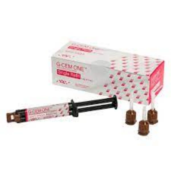 G-Cem ONE single White Opaque 013667, 4,6g sprøyte, 8 Tips regular, 2 Endo tips