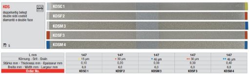 Orthodontic diamant finishing strips, KDSM3