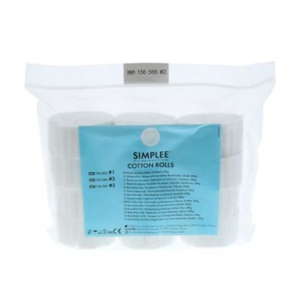 Simplee Bomullsruller str 3, 432 stk, 156507