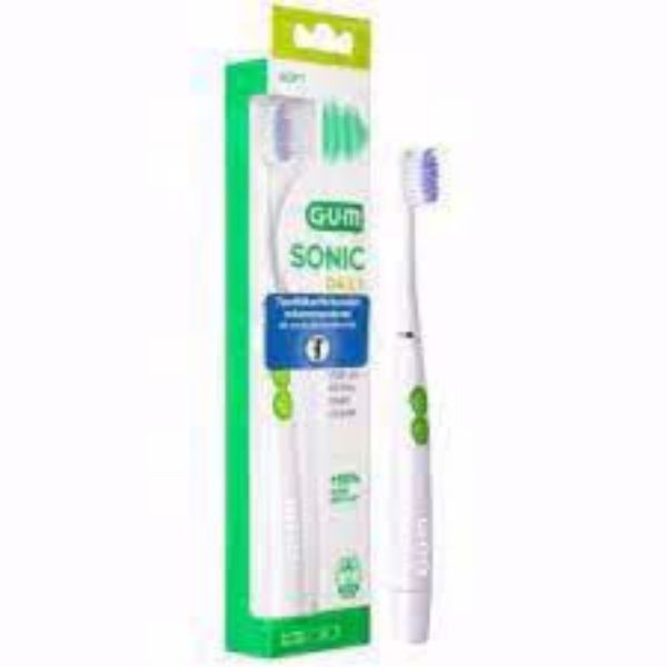 GUM ActiVital Sonic tannbørste 4100MWH2, 1stk m/batteri, Hvit