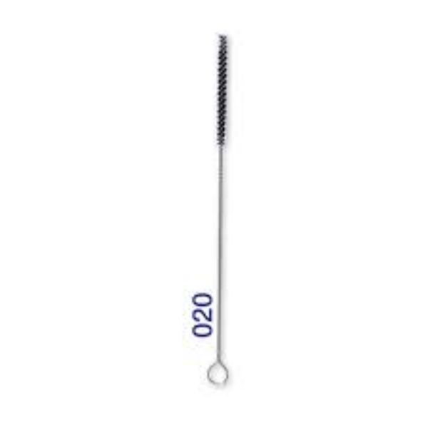 Premium Rensebørste metallskaft med sorte børster, 6stk  dia. 4mm 16cm
