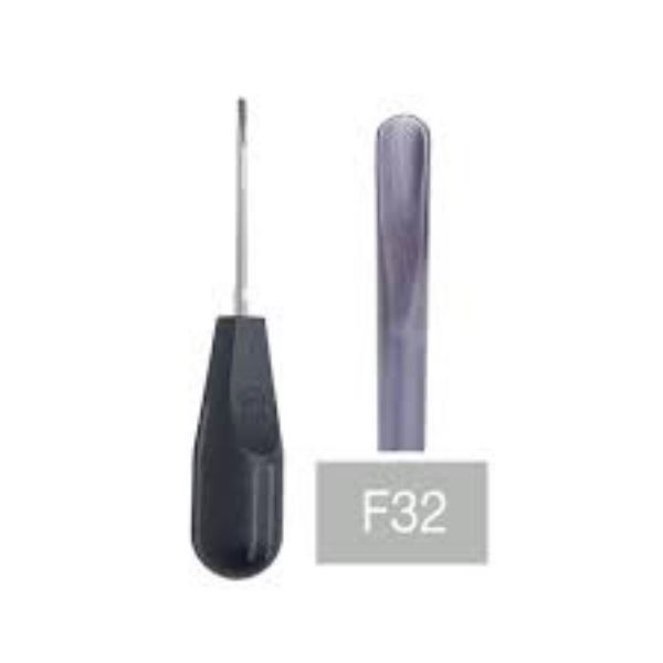 Luxator Forte F32, 3,2mm, rett, grå, 1stk, 506371