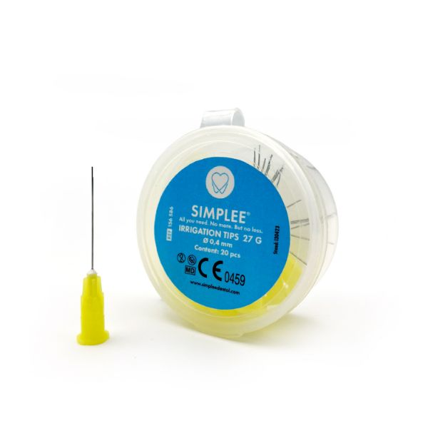 Simplee Skyllekanyle 27G, 0,4mm, 20 stk, 156586
