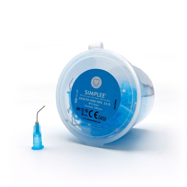 Simplee Exacta kanyle, fin, 25G, 100 stk, 156109