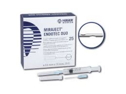 Miraject Endotec Luer Duo 25G 0,x25mm 254231, 25stk hull/begge sider stum ende