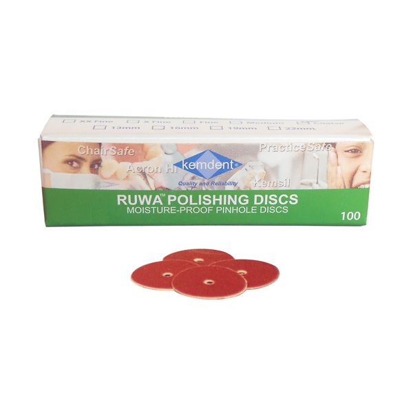 Ruwa Polishing discs Coarse 22 mm, 100 stk, 021124