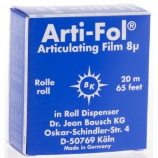 Blåpapir, Bausch Arti -FOL, 8µ blå dobbelsidig, 22mm, 1stk, BK1027