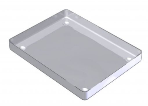 Stainless Steel Tray 18x14cm 182460, 1 stk Nicrominox