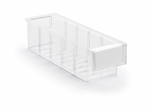 Plastskuff, transparent, 92x300x82, 1 stk, 3010-1